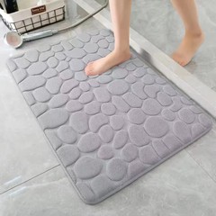クロスボーダー小石シンプルなエンボス加工フロアマット浴室吸収性カーペット玄関ドアマット浴室滑り止めマット