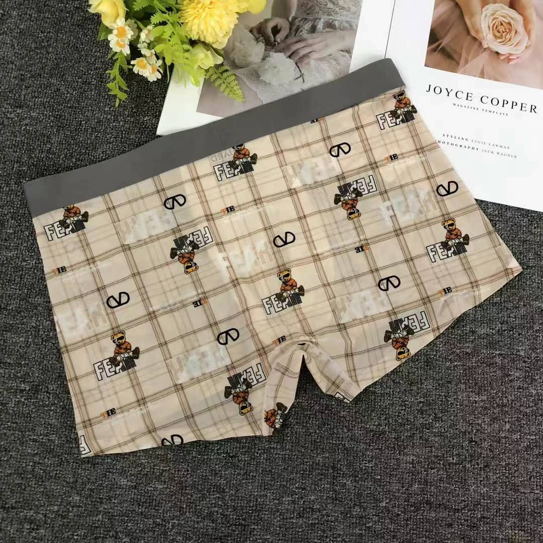 Fábrica directa calzoncillos de hielo de hombre calzoncillos de nylon caliente antibacteriano calzoncillos de verano delgados cómodos y transpirables