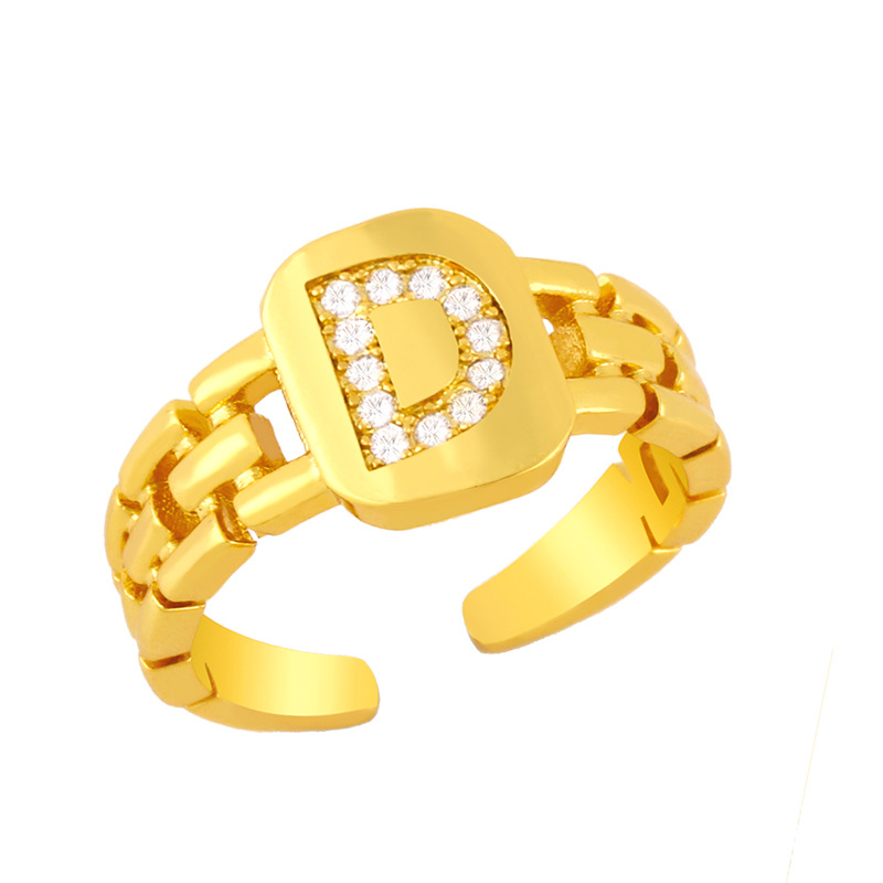 Simple Letter Open Ring display picture 26