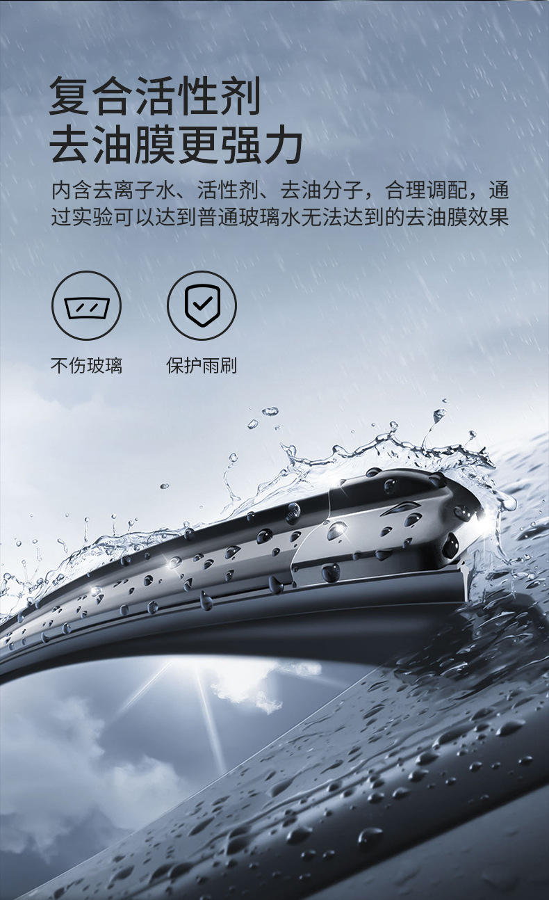 Car windshield washer fluid for removing oil film, suitable for all seasons, summer wiper fluid, powerful stain remover, concentrated car use, wholesale