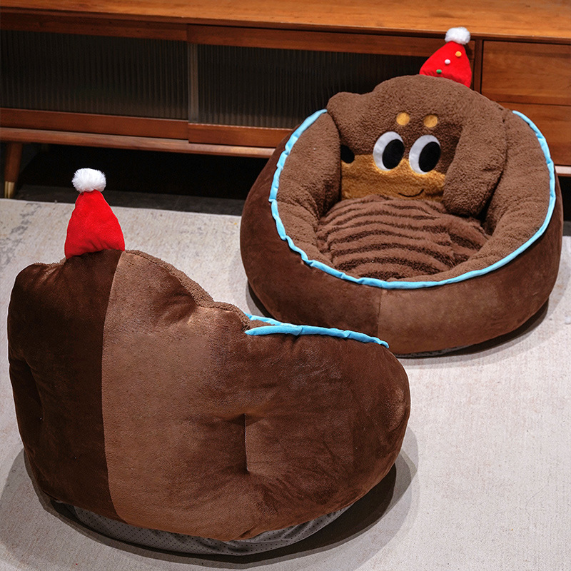 Fúten de dibujos animados salchicha perro medio rodeado cojín cojín de asiento de oficina cojín en el suelo cojín trasero transpirable sentado