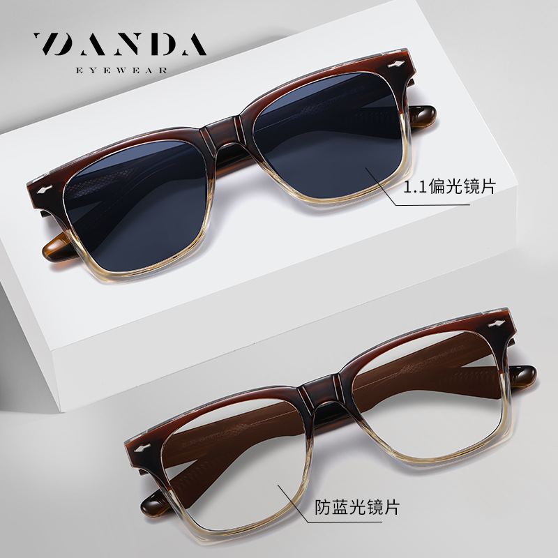 En stock al por mayor de la placa de gafas de sol S31109 europeo y americano venta caliente gafas de sol clásicas puede ser equipado con la miopía anti-azul gafas de luz