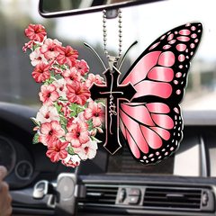 新商品の蝶のクロスの恋人シリーズの自動車の内装用品のクリスマスツリーの装飾のペンダントのキーホルダーの部品