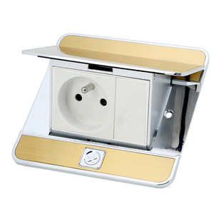 120mm pop-up French standard French floor socket waterproof zinc alloy French floor plug panel fast pop-up floor plug