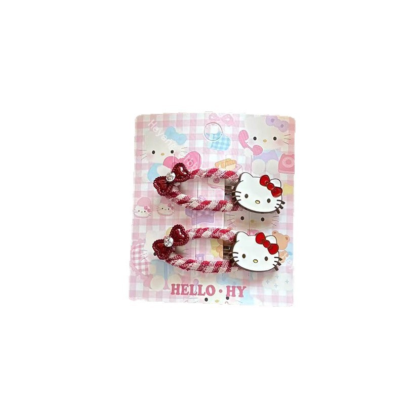 韩版新款卡通可爱猫咪bb夹发夹甜美少女心刘海侧边夹百搭发卡发饰|undefined
