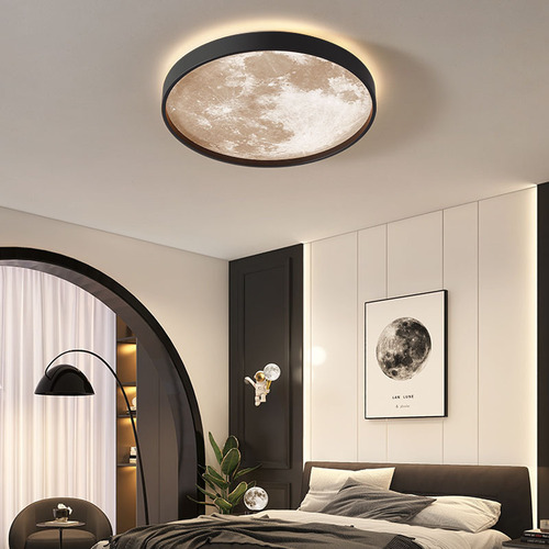 led moon ceiling lamp creative personality corridor aisle light nordic internet celebrity moon lamp warm room bedroom light