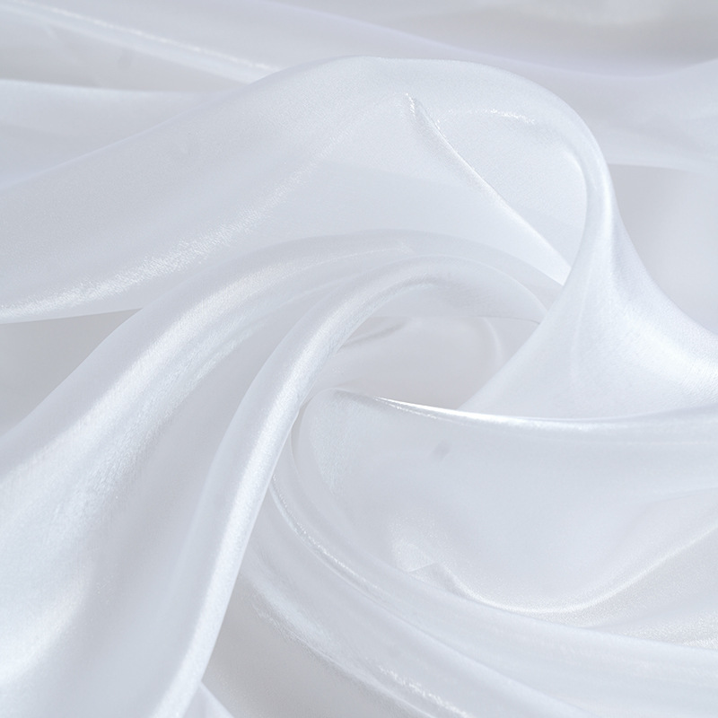 Jelatina acrílico acrílico amplio brillante transparente tela vestido de boda ropa infantil cristal satén tela ogan