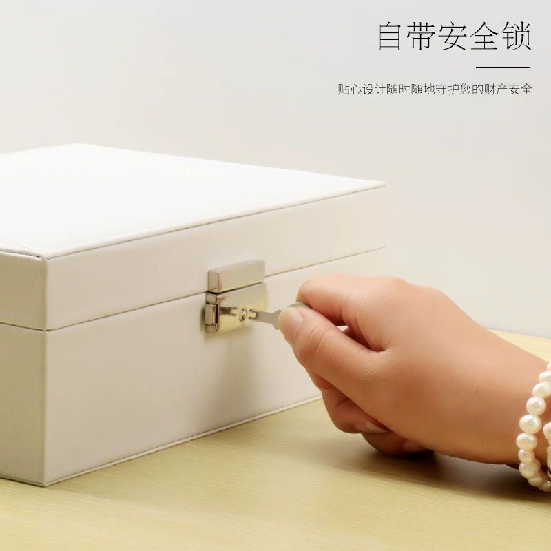 Capacious polyurethane storage system, bracelet, necklace and earrings, storage box