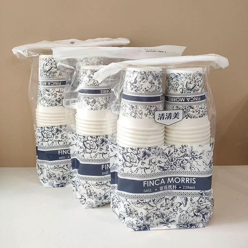 Большой утолщенный бумажный стаканчик Qingqingmei, устойчивый к высоким температурам, не протекает, не легко деформируется, не имеет запаха, одноразовый стакан для кофе