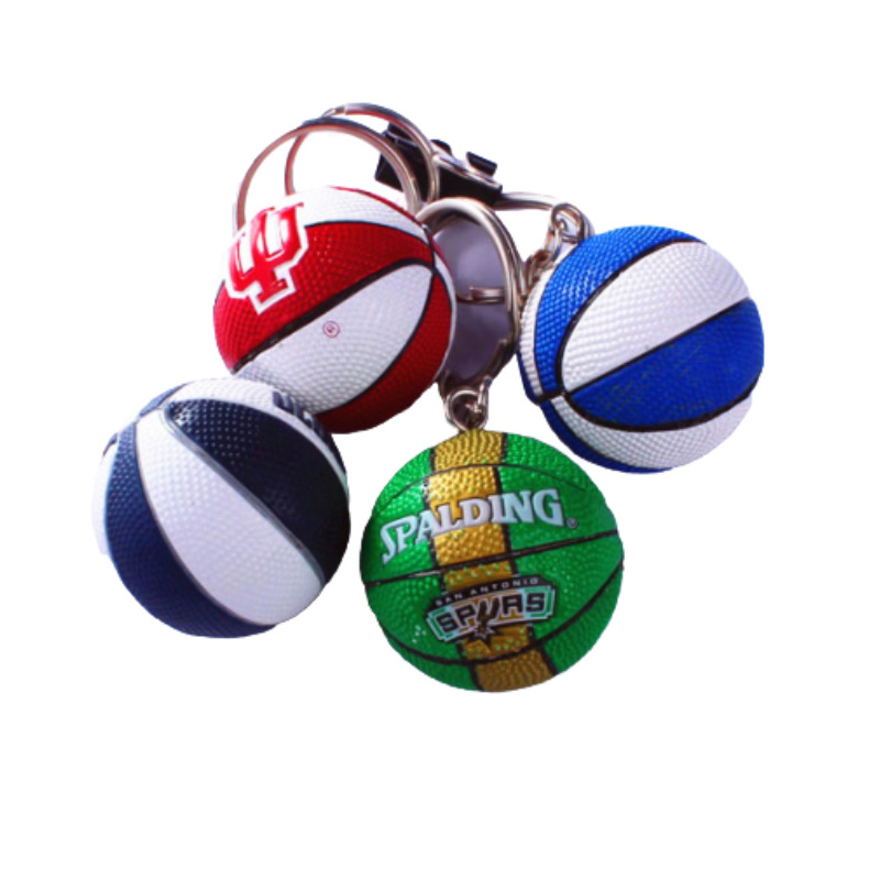 创意球迷周边钥匙扣挂件PVC材质卡通世界杯仿真足球纪念礼物批发
