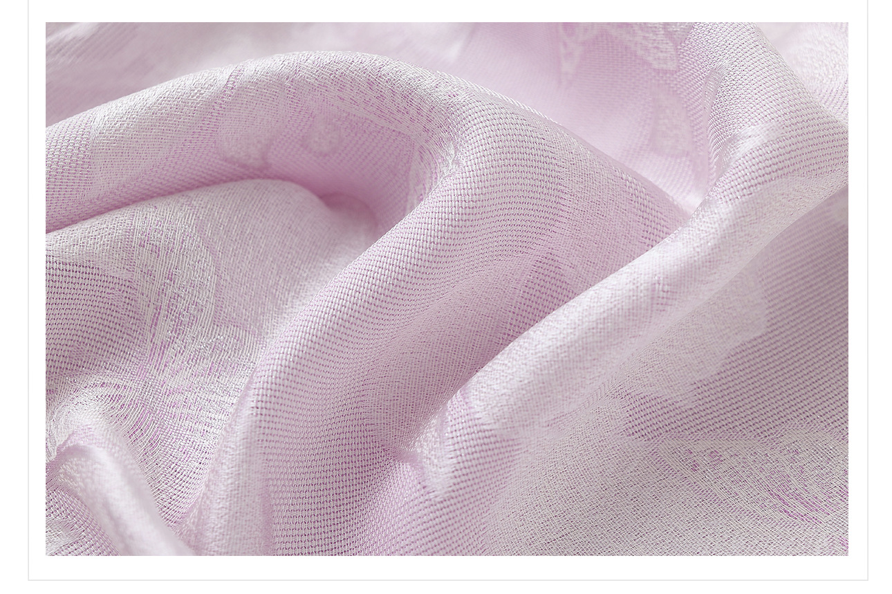 Áo sơ mi nữ thêu hoa kiểu Trung Hoa mới, phong cách cổ điển, nút áo jacquard sang trọng — màu tím nhạt chi tiết 22