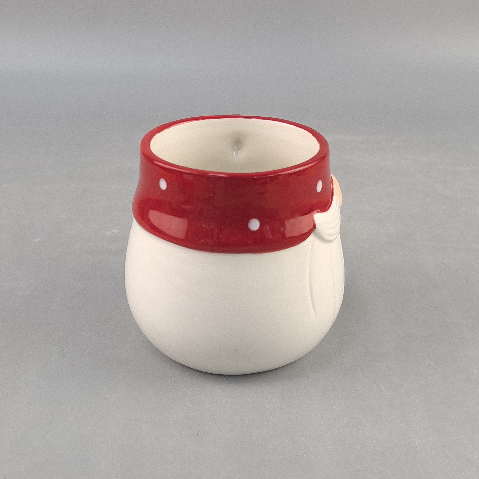 Navidad transfronteriza pintada a mano linda taza de cerámica de Navidad en relieve taza de cerámica de Santa Claus regalo de Navidad