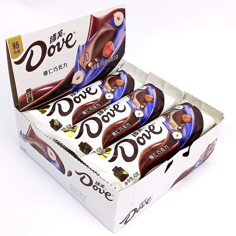 Шоколадный набор (Dove) 222 г — молочный и темный шоколад с различными вкусами, набор к Дню Святого Валентина