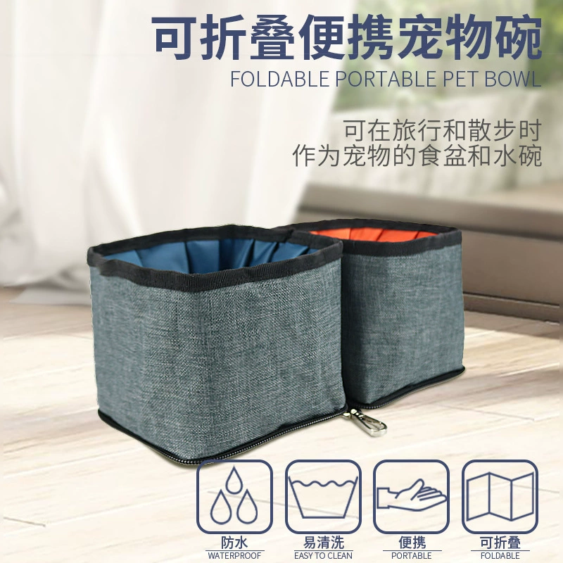 Складной сухой и влажный кормления собака чаша портативный Pet Складной Чаша Кошка Собака Открытый Складной Pet Чаша Собака Корм бассейна