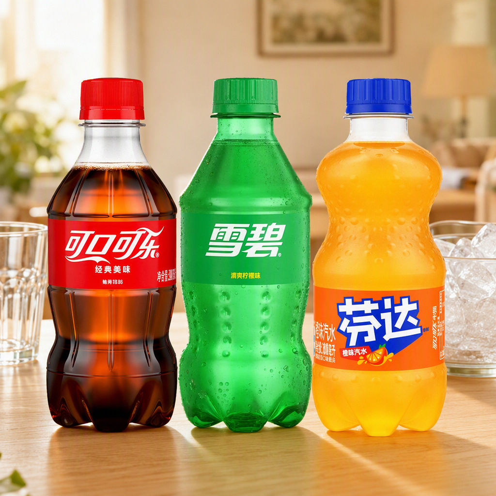 可口可乐300ml经典款整箱雪碧芬达汽水批发碳酸饮料小瓶装快乐水