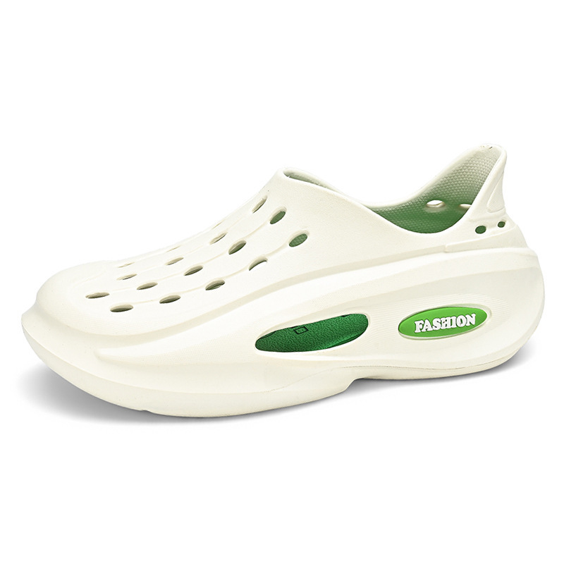 Dongdong zapatos para hombres 2024 nuevo verano sandálias de playa de fondo grueso para hombres zapatillas de conducción de doble uso