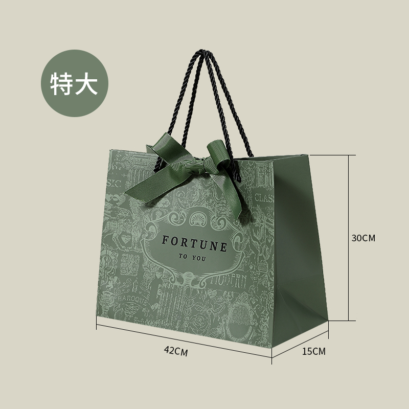 Bolsa de regalo de lujo ligera tienda de ropa bolsa bolsa de mano bolsa de compras bolsa de papel regalo bolsa de embalaje personalizada