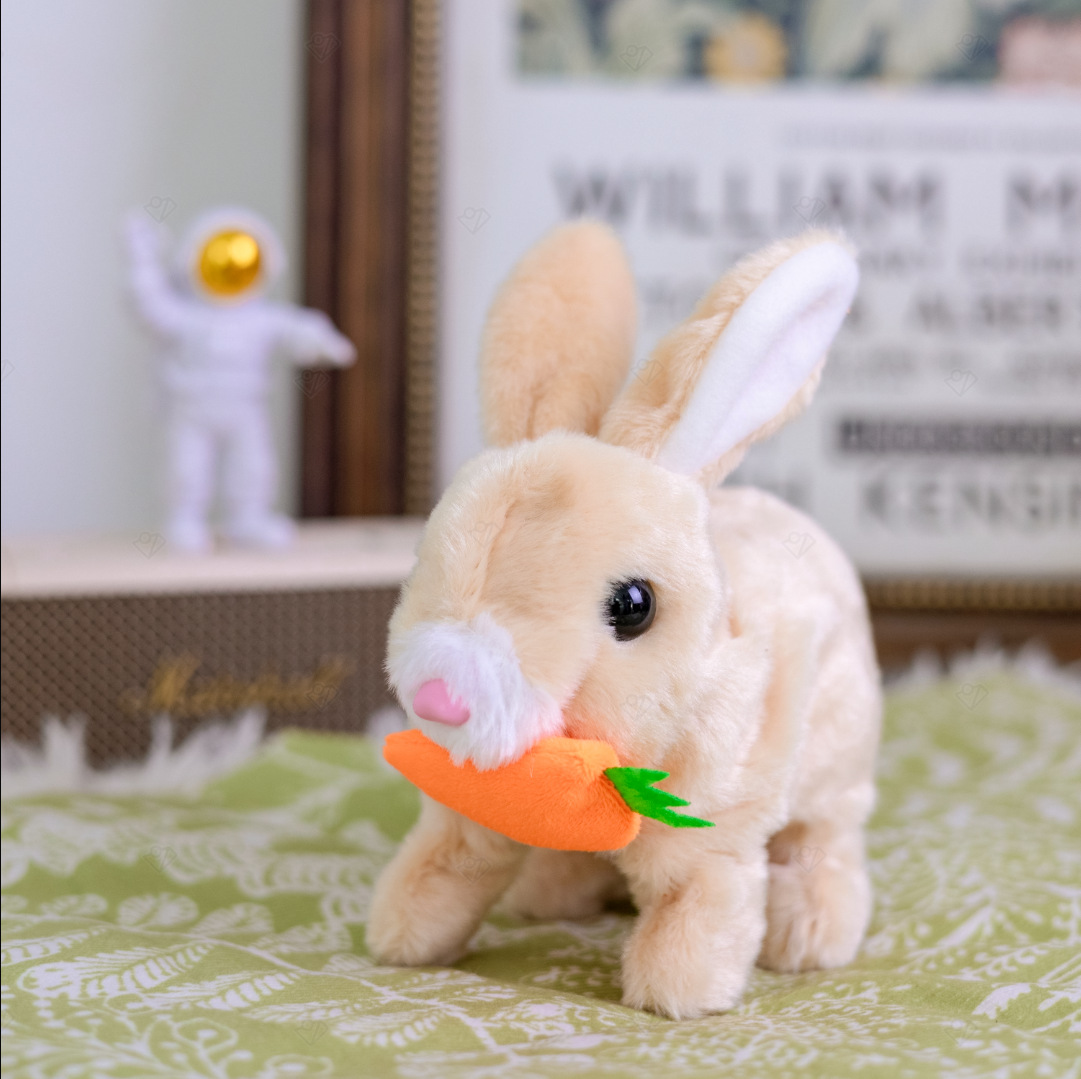Brown carrot rabbit