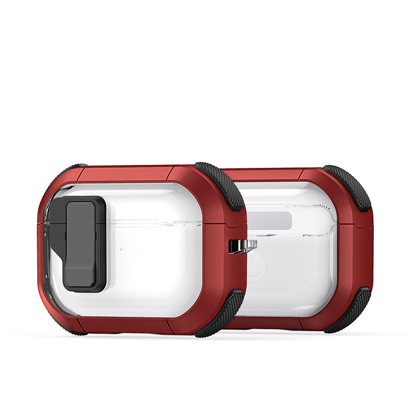AirpodsPro Bluetooth ヘッドセット保護ケース、AirPods4 半透明ポータブルヘッドセットケース、クロスボーダーに適しています。|undefined