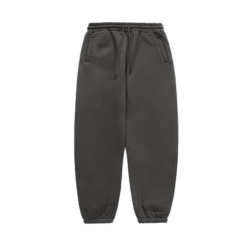 JIE ZHAN MEN'S | アメリカンフード付きスーツ2025春新作プラスベルベット厚みのある10色フリーススウェットシャツとスウェットパンツ|undefined
