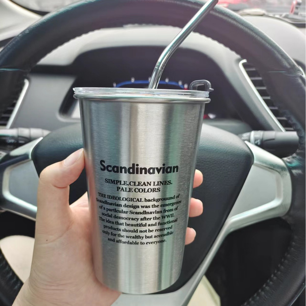 500ml 포스터 + 뚜껑 + 빨대