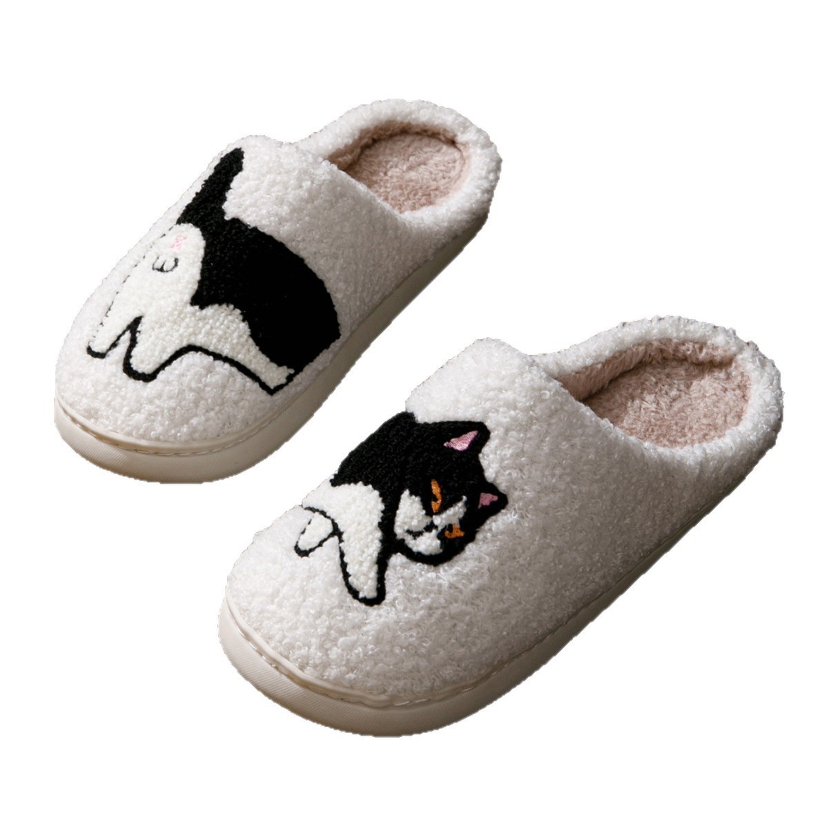 Calentamiento ligero invierno algodón nuevo tipo zapatillas zapatillas de animación gatito zapatillas de interior zapatillas de comercio exterior transfronterizas zapatillas caseras