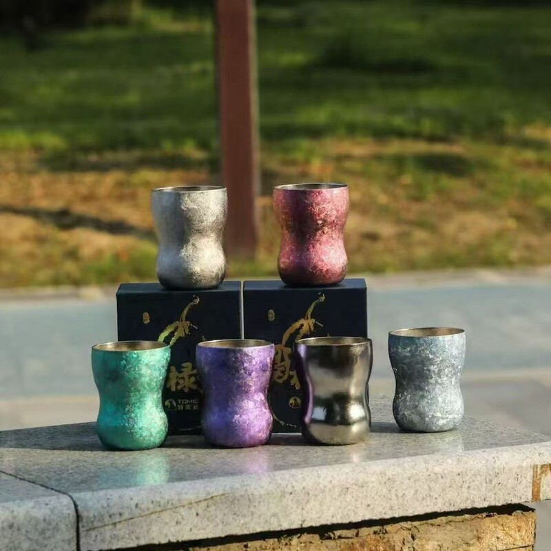 特美刻福禄钛杯可乐杯纯钛葫芦杯花生杯个人杯商务公司水杯礼品|undefined