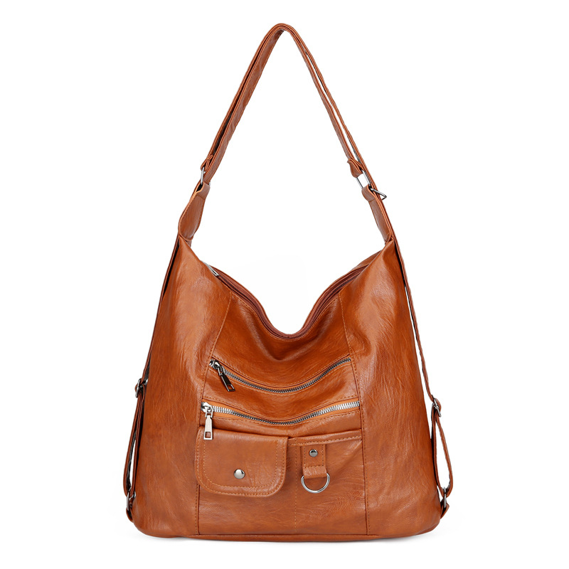 Transfronterizo nuevo bolso de las mujeres de la PU de la moda europea y americana mochila retro de las mujeres simple casual multi-funcional de las mujeres