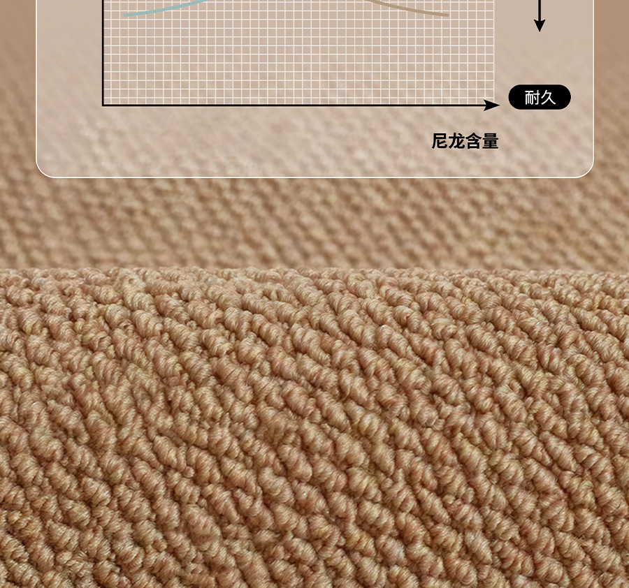 Imitation Sisal Bedroom Bedside Carpet Cushion Master Bedroom Bedside Blanket Long Strip Stain-Resistant Anti-Slip Easy to Care for Bedside Mat