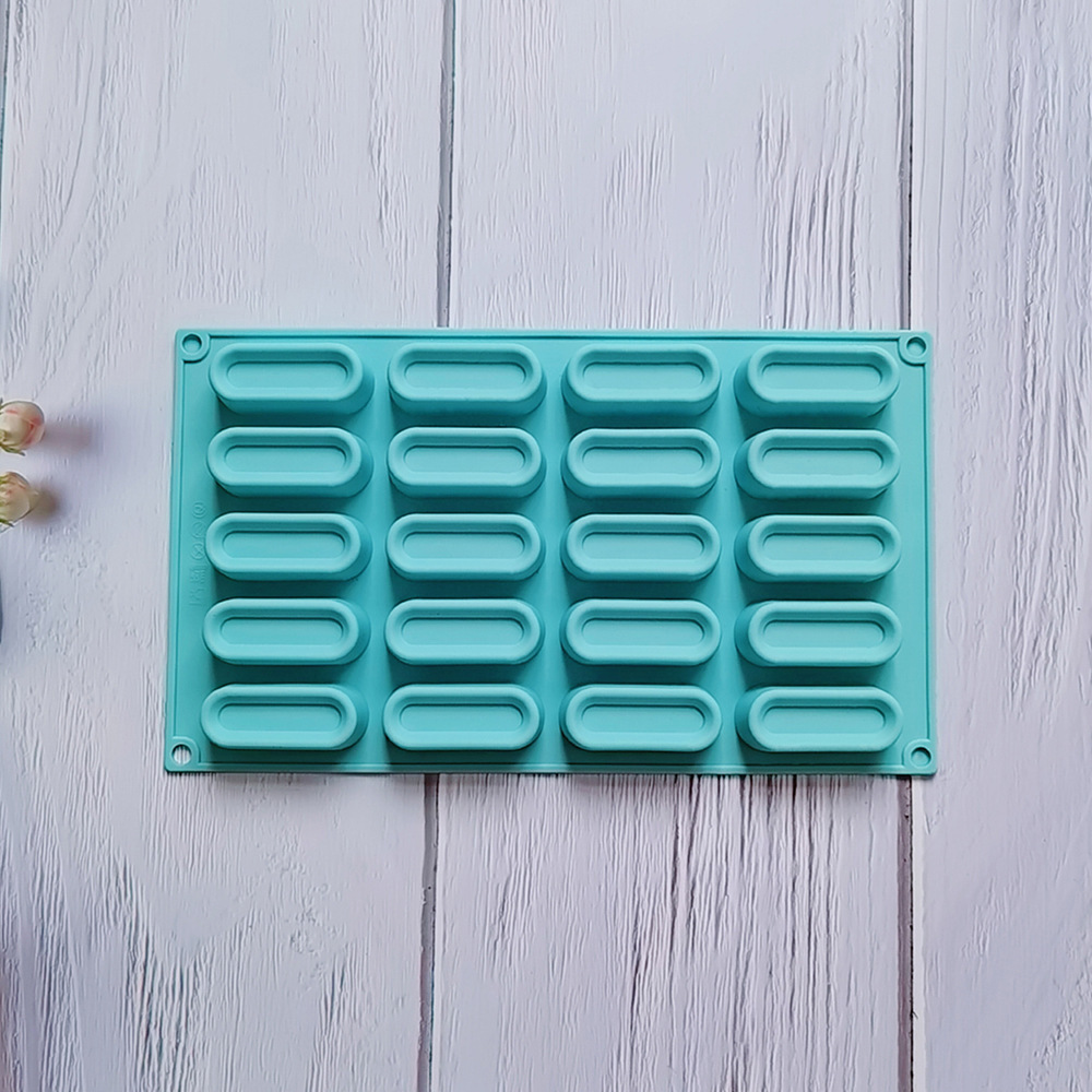 20 molde de pastel de tira larga 585 molde de galletas de silicona molde de pastel de helado pudín molde de postre para hornear