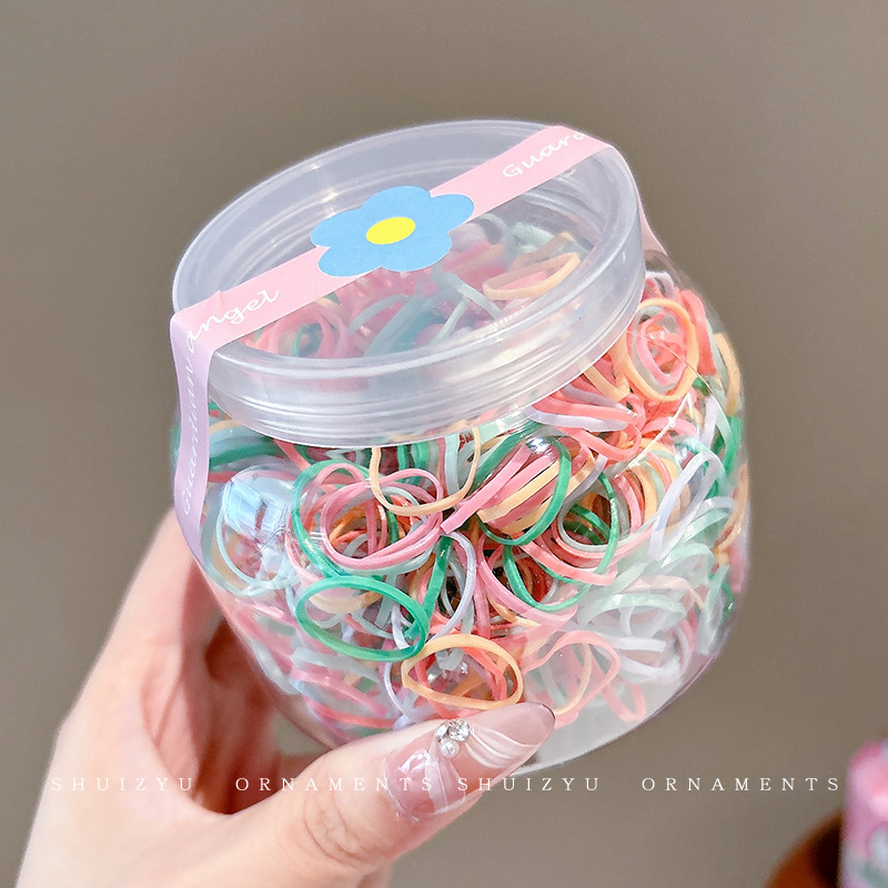 Pequeña banda de goma disponible negra para las mujeres, alta banda de goma elástico y durable, Banda del pelo, Banda del pelo para las muchachas