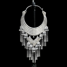 成人款项圈女苗族银饰项链配饰少数民族脖圈装饰民族风写真饰品银