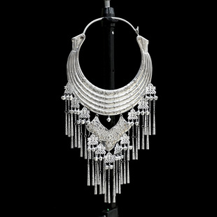 Adult Collar Female Miao Silver Necklace Accessories Ethnic Minority Collar Decoration Ethnic Style Photo Jewelry Silver