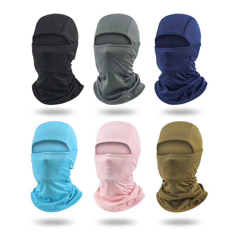 Cross-Border Outdoor Quick-Drying Breathable Full-Face Neck Protection Dust-Proof Balaclava Motorcycle Helmet Liner Cycling Mask