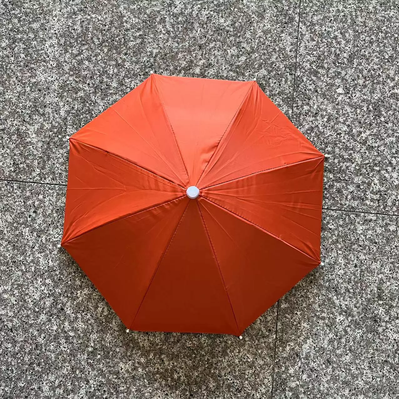 Double-layer Travel Umbrella Hat, Windproof, Dual Sizes 53 / 63 cm, Compact 30 cm