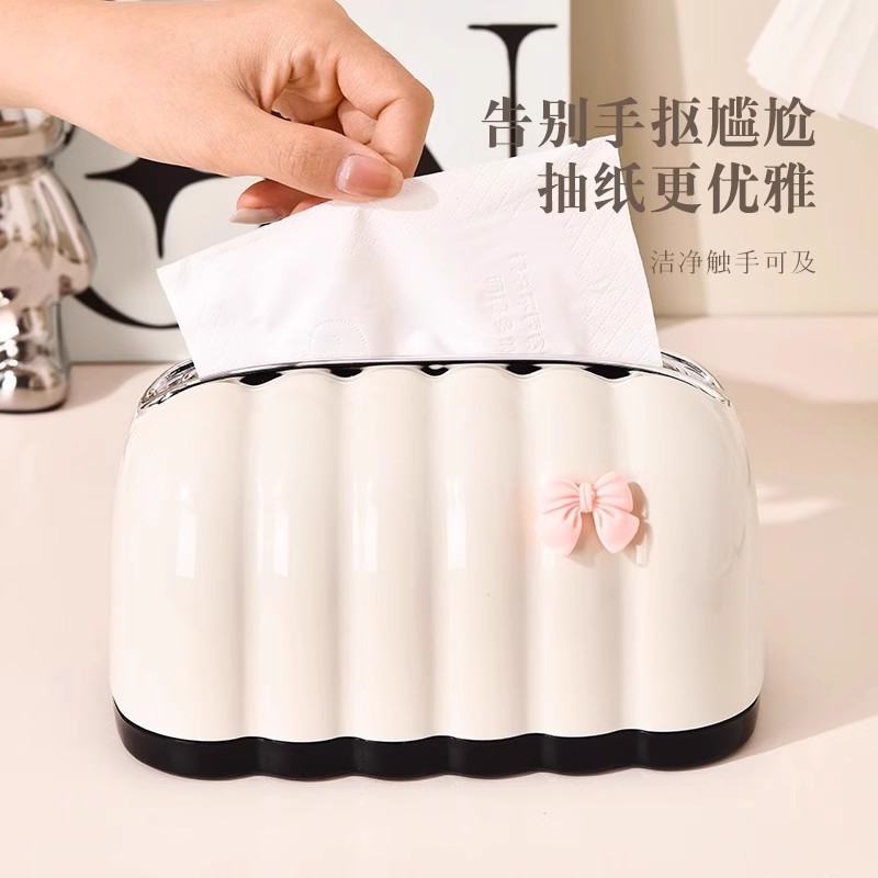创意纸巾盒家用轻奢奶油风抽纸盒客厅卫生间通用高颜值纸巾盒批发|undefined