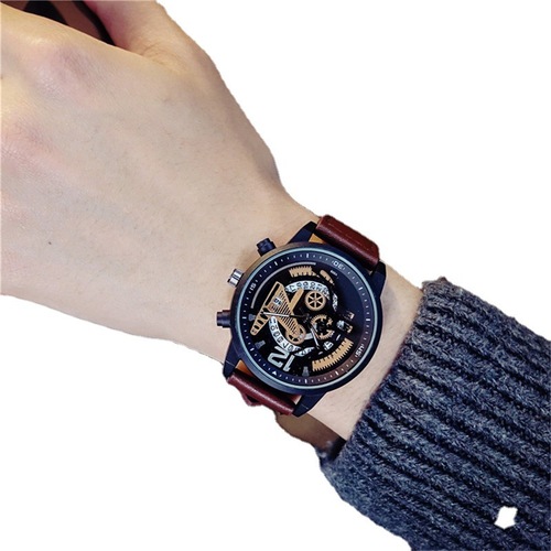 Teenage middle school student watch men's mechanical watch men's fully automatic waterproof quartz watch trendy boys Korean version high school student