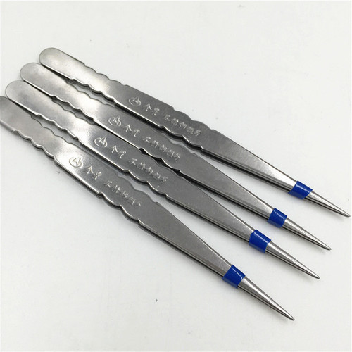 Factory direct sales Venus tweezers straight head elbow stainless steel thickened pointed tweezers straight head elbow for sewing machine