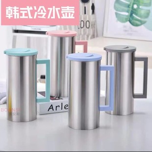 1.8L cold water bottle Korean stainless steel large capacity restaurant juice drinks Multi-Purpose Cold Water Bottle Coffee water