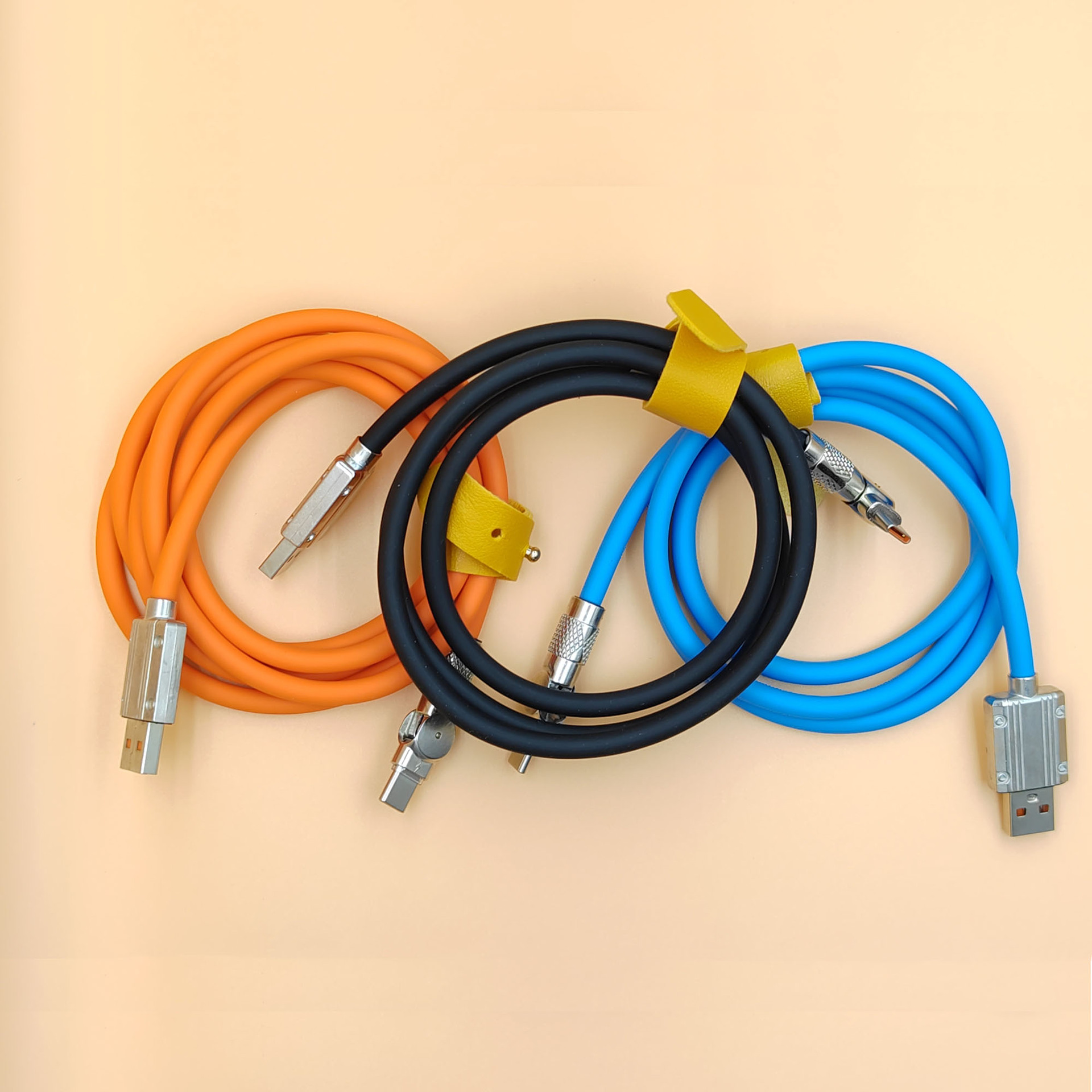 180 degree elbow with rotatable data cable, bold 120W ultra fast mobile phone charging cable_voghion.com