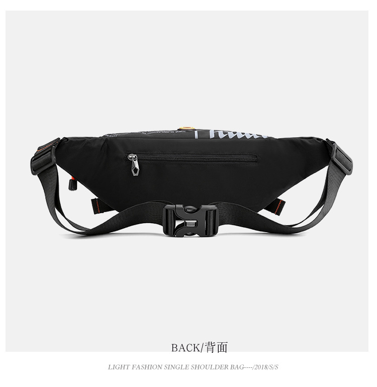 This men's waist bag is a small, lightweight, Instags-style Korean-style chest bag, a versatile and fashionable hip-hop single-shoulder crossbody small bag undefined