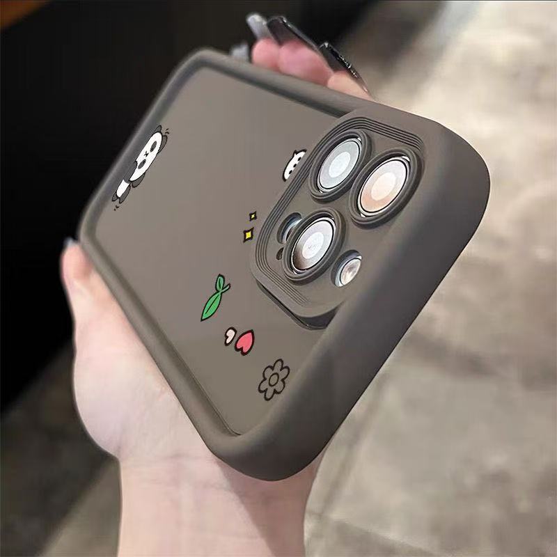 Pareja linda aplicable iphone16pro funda para teléfono móvil Apple 15 anti-caída 14 dibujos animados 13promax nuevo 12x