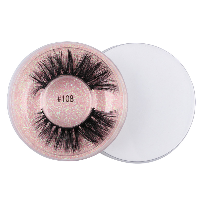 1 Pair Of Natural Thick Imitation Mink False Eyelashes display picture 9