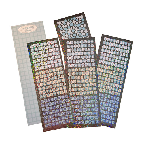 Korean version of ins laser goo card sticker decoration idol photo card Polaroid pocket material disc with stationery