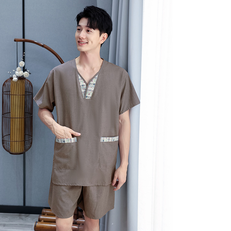 민족 지도자 공마 남성 라이트 그레이