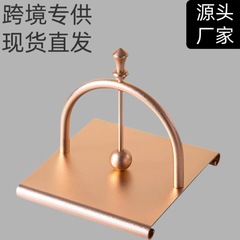 复古立式高级感餐桌纸巾架高端太空铝创意纸巾厨房餐桌桌面纸巾架