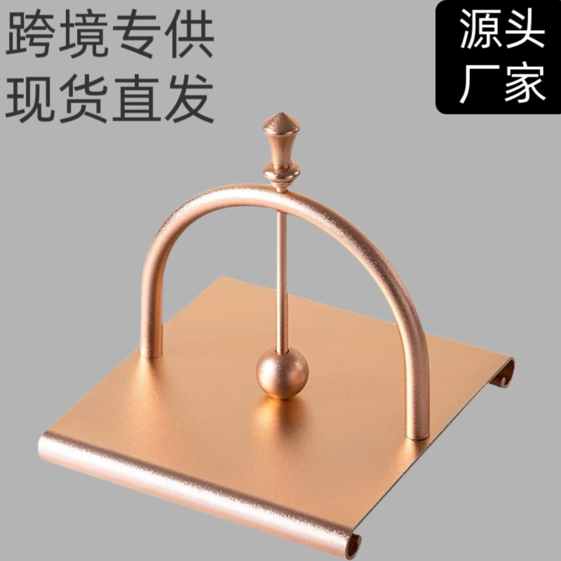 复古立式高级感餐桌纸巾架高端太空铝创意纸巾厨房餐桌桌面纸巾架|undefined