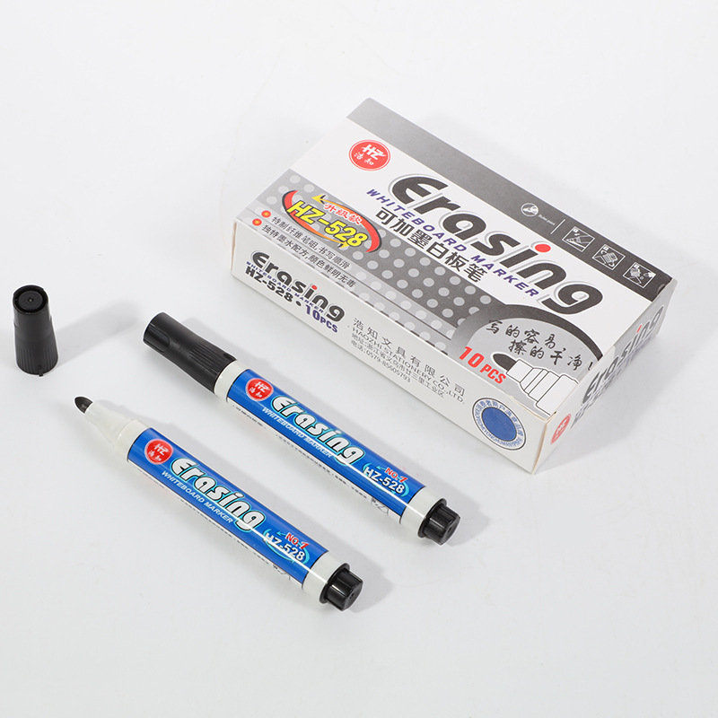 528 ホワイトボードペン黒、青、赤 3 色消去可能なマーカー大容量教育オフィス水性大型ペン卸売|undefined