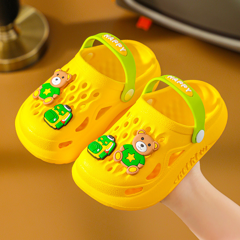 [Beneficios DE LA PÉRDIDA] EVA zapatillas para niños zapatos de playa para niñas de verano Zapatos de agujero para niños pequeños de fondo suave