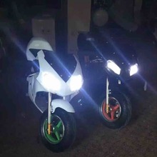 带灯款小跑车 49cc迷你摩托车 小趴赛车二冲程电启动小摩托